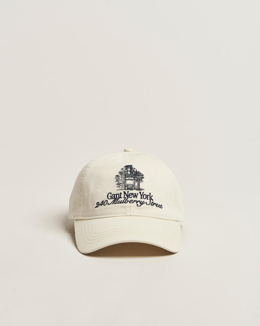 Heren | Hoeden en petten | GANT 240 Mulberry Street | Washed Twill Cap Cream