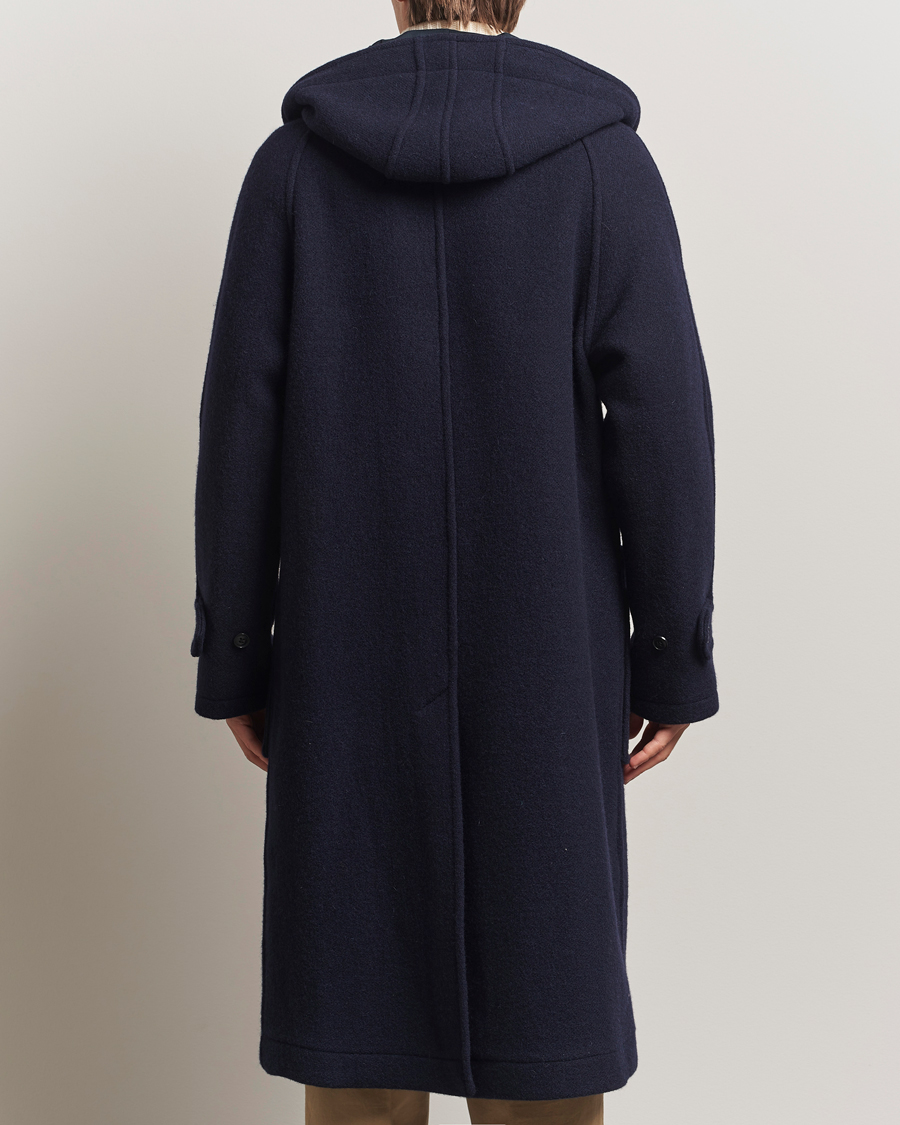 Heren | Jassen | Gloverall | Raglan Wool Coat Navy
