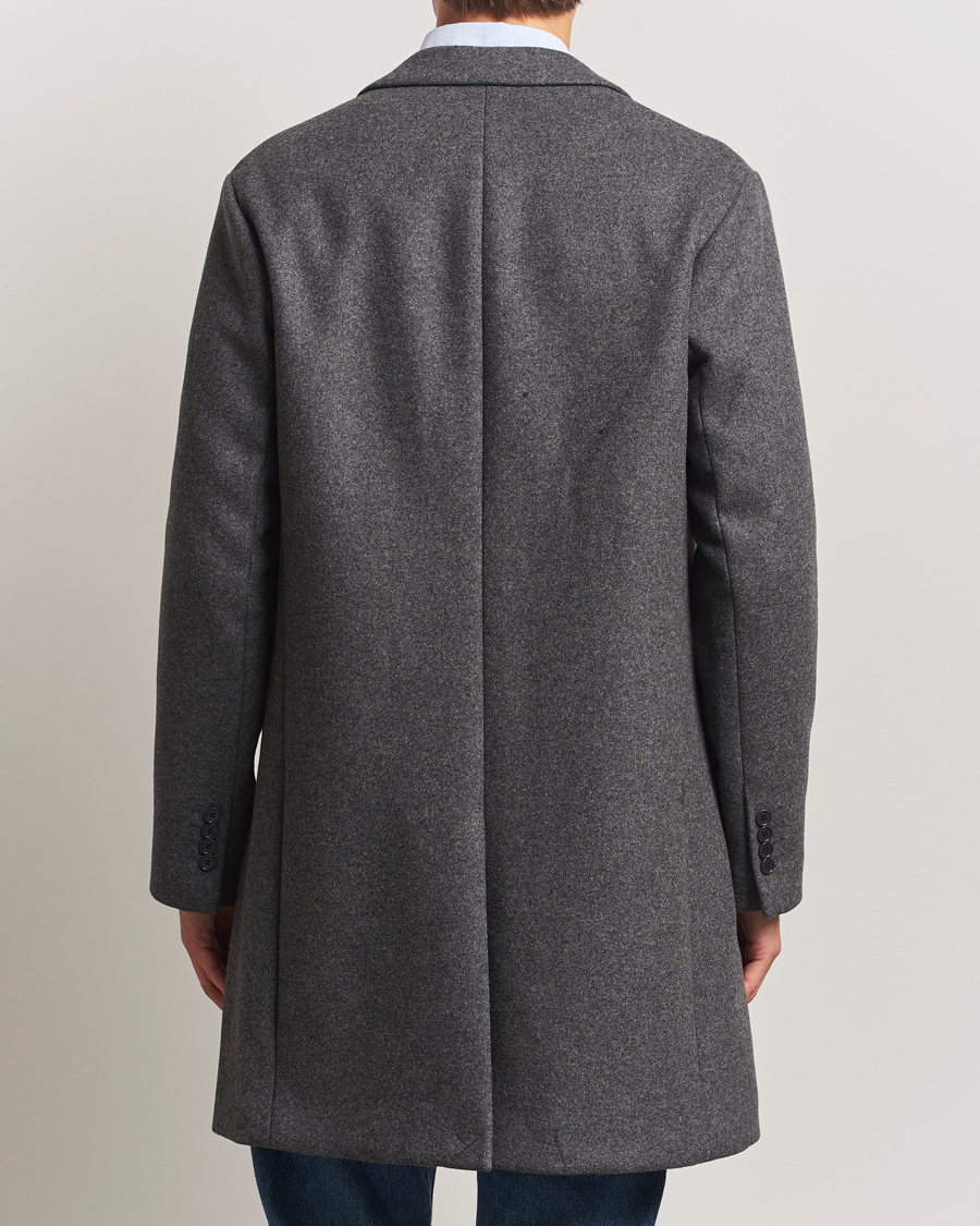 Heren | Jassen | NN07 | Austin Wool Coat Grey Melange