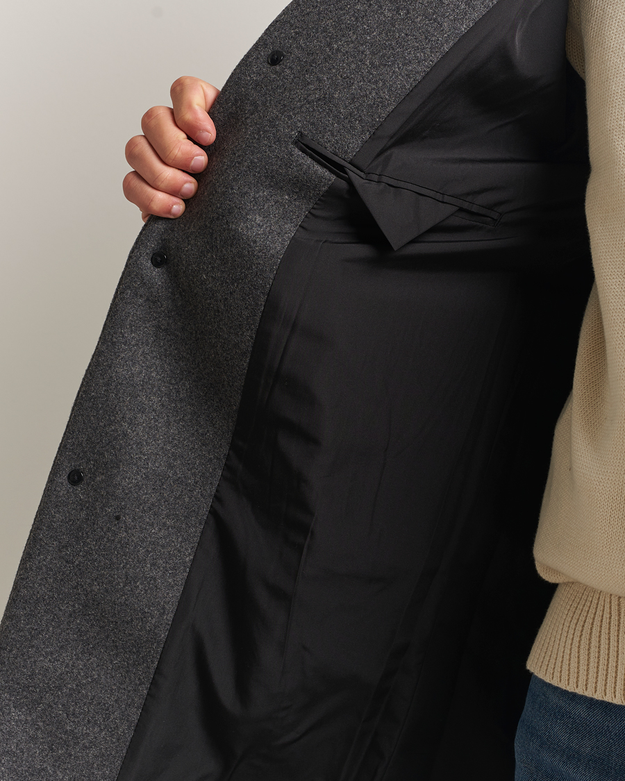 Heren | Jassen | NN07 | Austin Wool Coat Grey Melange