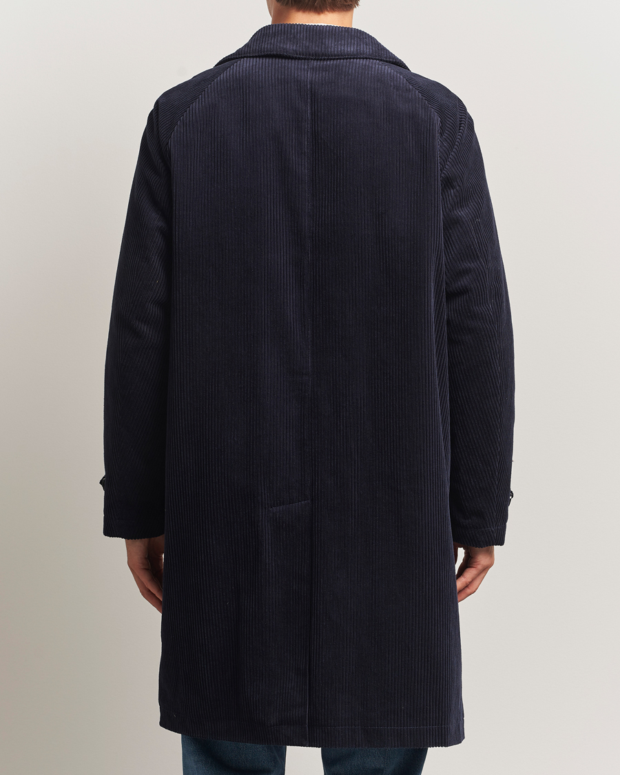 Heren | Jassen | Aspesi | Corduroy Raglan Coat Navy