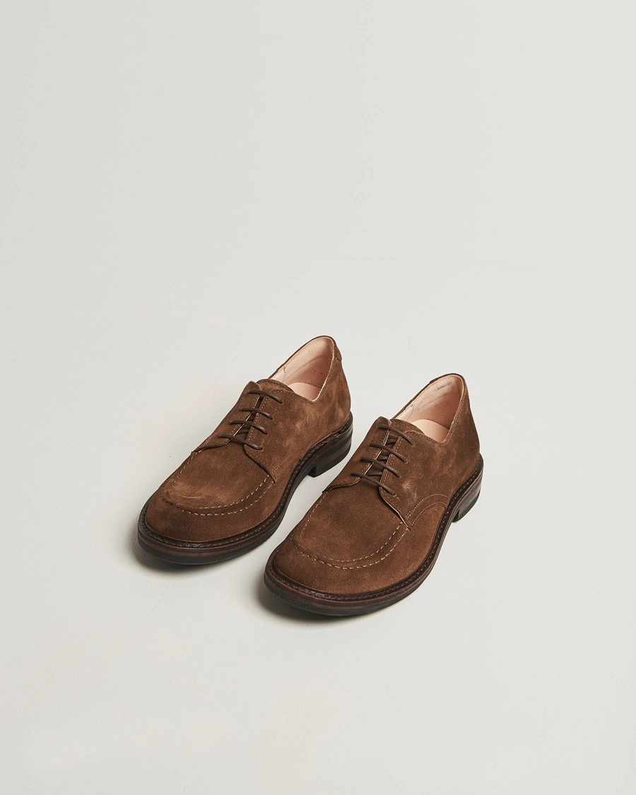 Heren | Derby schoenen | Astorflex | Carlflex Moc Toe Dark Khaki Suede