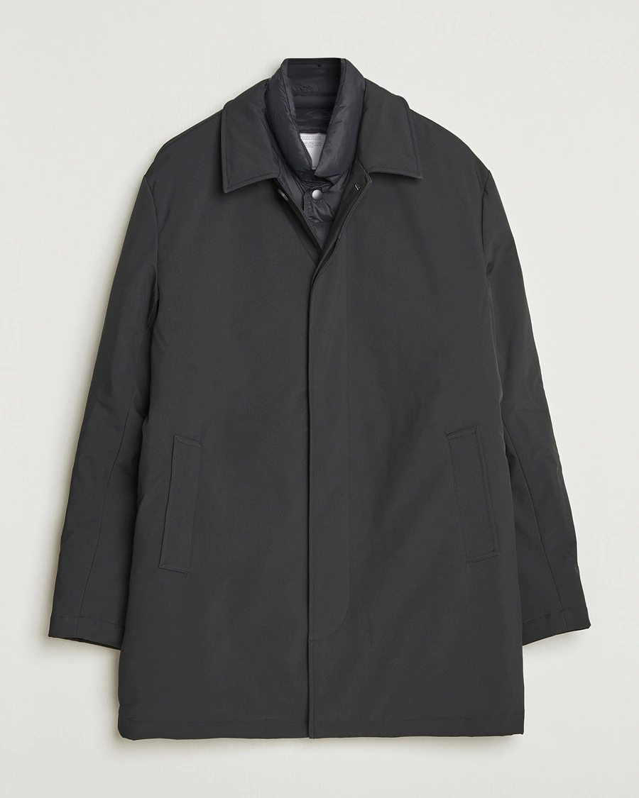 Heren | Jassen | KnowledgeCotton Apparel | Climateshell Padded Carcoat Black