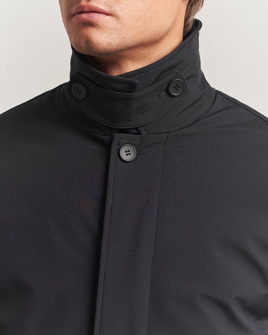 Heren | Jassen | KnowledgeCotton Apparel | Climateshell Padded Carcoat Black