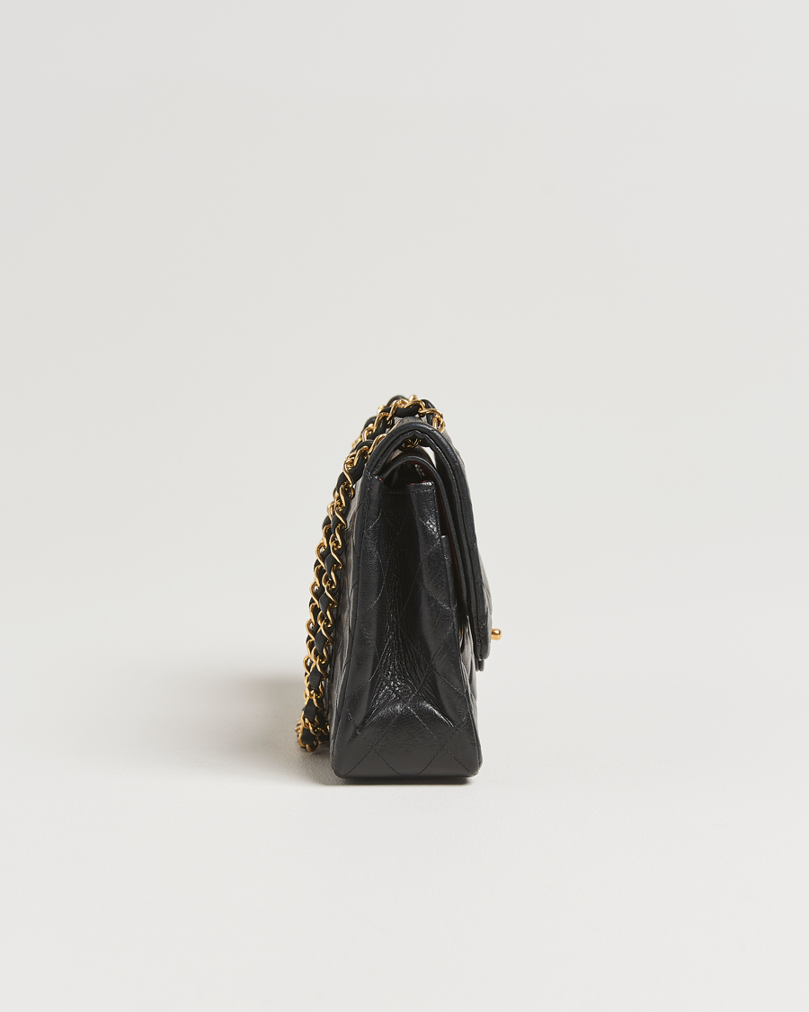 Heren | Pre-Owned & Vintage Bags | Chanel Pre-Owned | Classic Double Flap Medium Lambskin Black