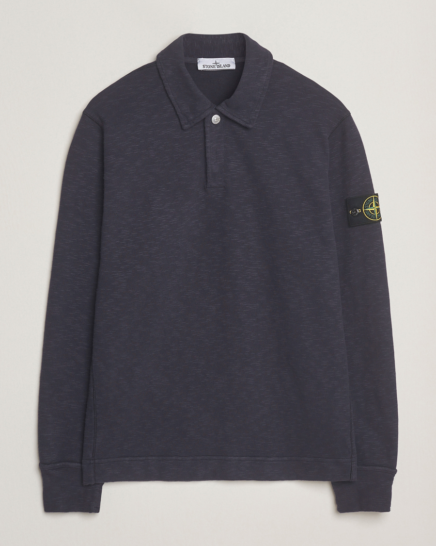 Heren | Truien | Stone Island | Vanisé Brushed Heavy Cotton Polo Ink