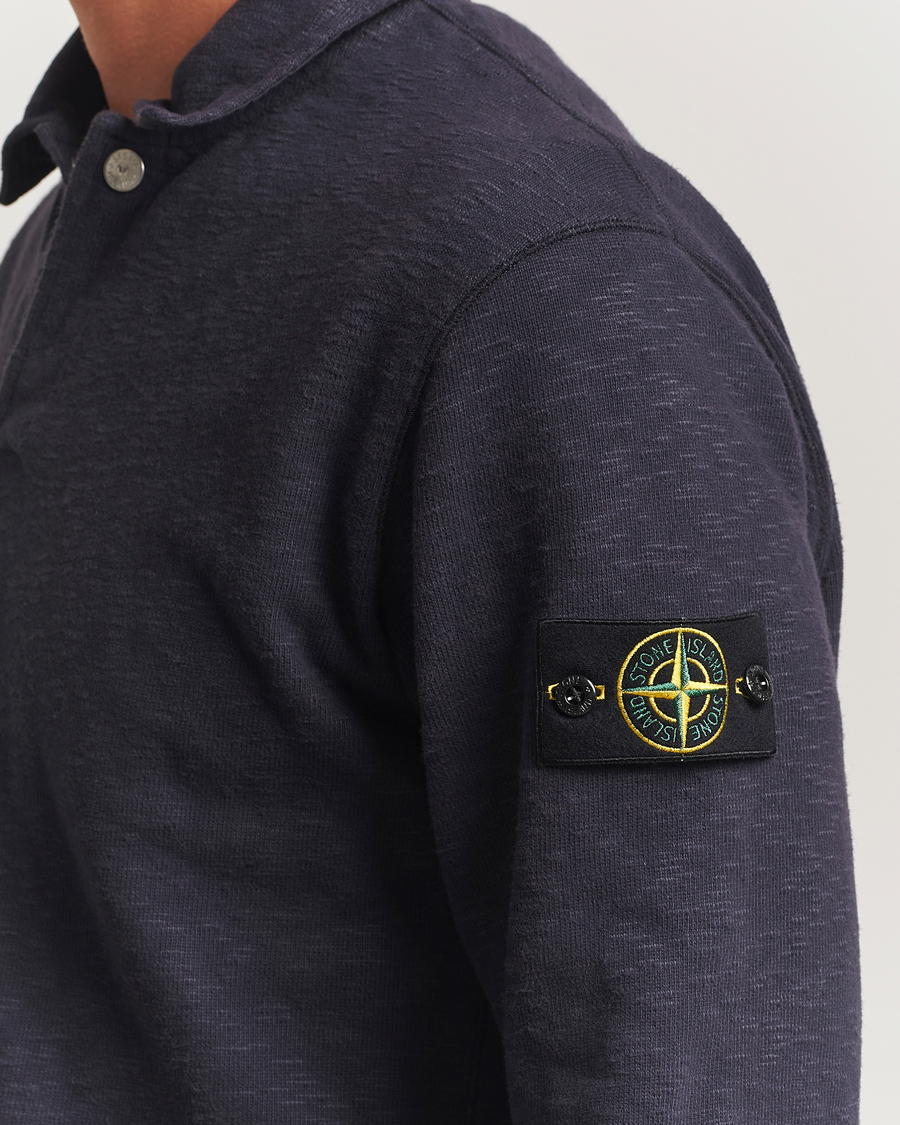 Heren | Truien | Stone Island | Vanisé Brushed Heavy Cotton Polo Ink