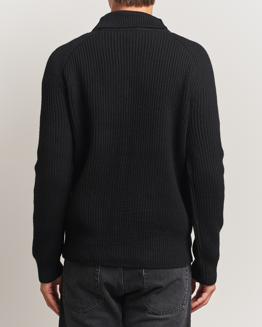 Heren | Truien | Tiger of Sweden | Lester Heavy Wool Cardigan Black