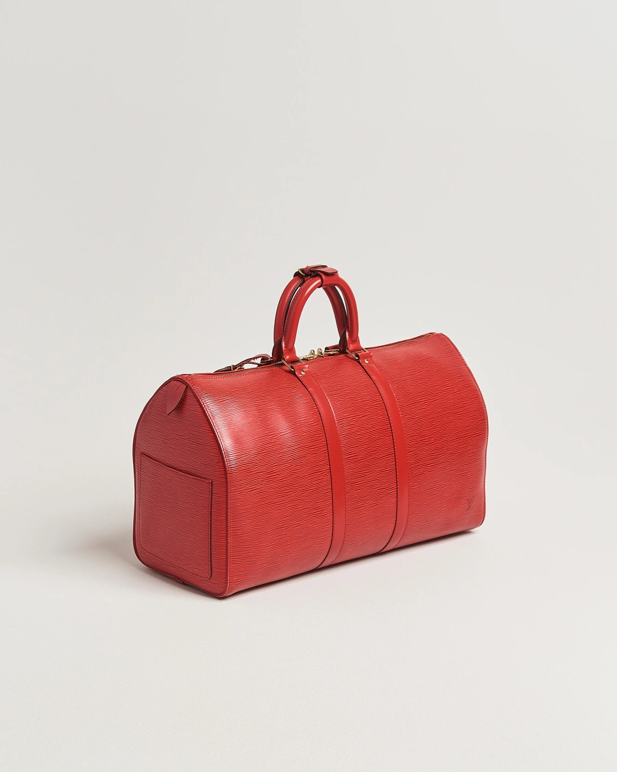 Heren | Pre-Owned & Vintage Bags | Louis Vuitton Pre-Owned | Keepall 45 Epi Leather Red