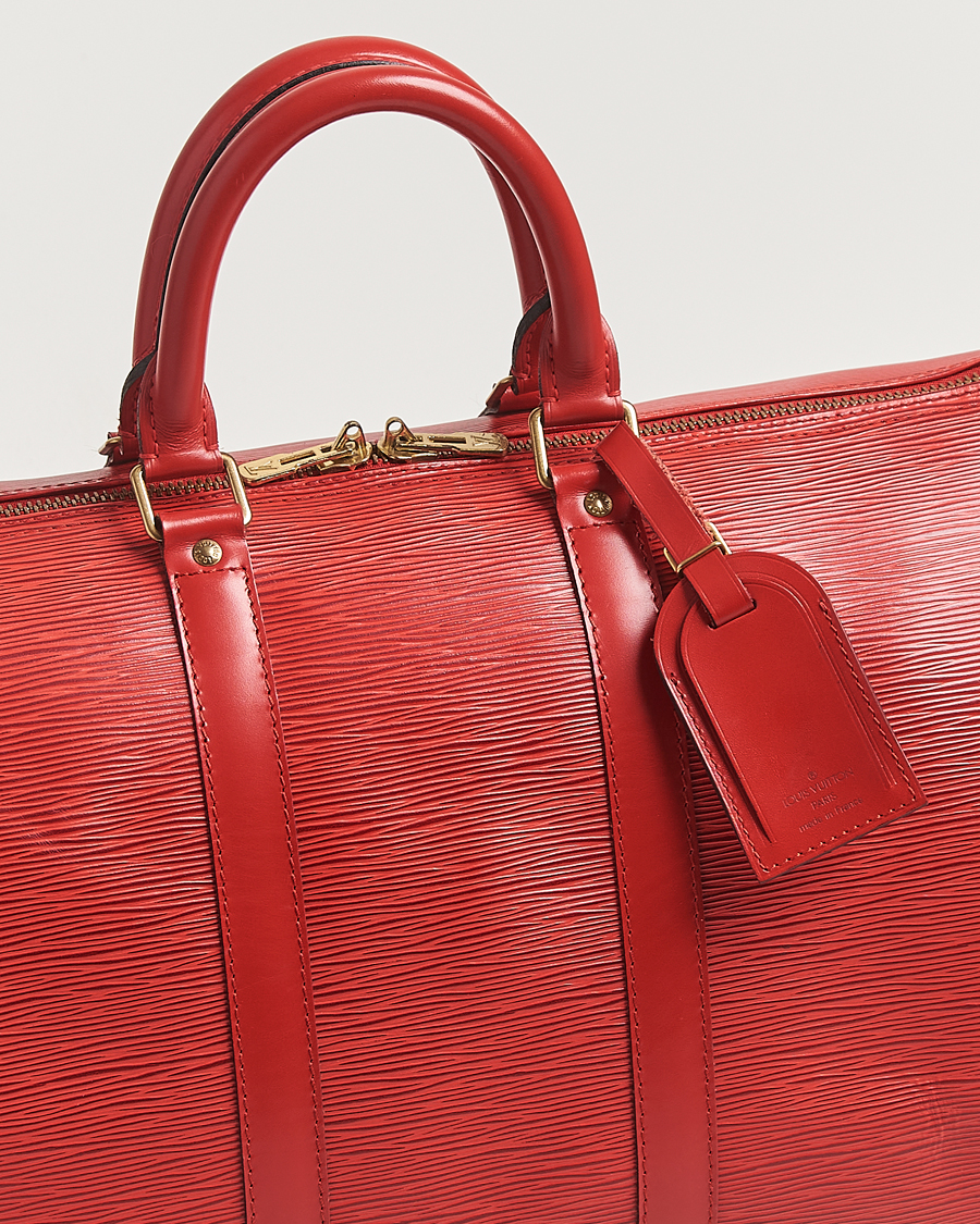 Heren | Pre-Owned & Vintage Bags | Louis Vuitton Pre-Owned | Keepall 45 Epi Leather Red