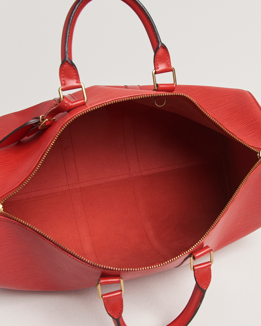 Heren | Pre-Owned & Vintage Bags | Louis Vuitton Pre-Owned | Keepall 45 Epi Leather Red