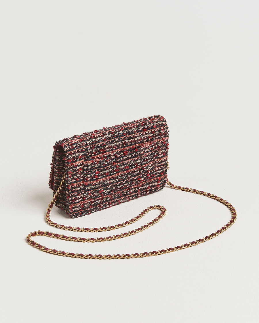 Heren | Pre-Owned & Vintage Bags | Chanel Pre-Owned | Tweed Wallet On Chain Red