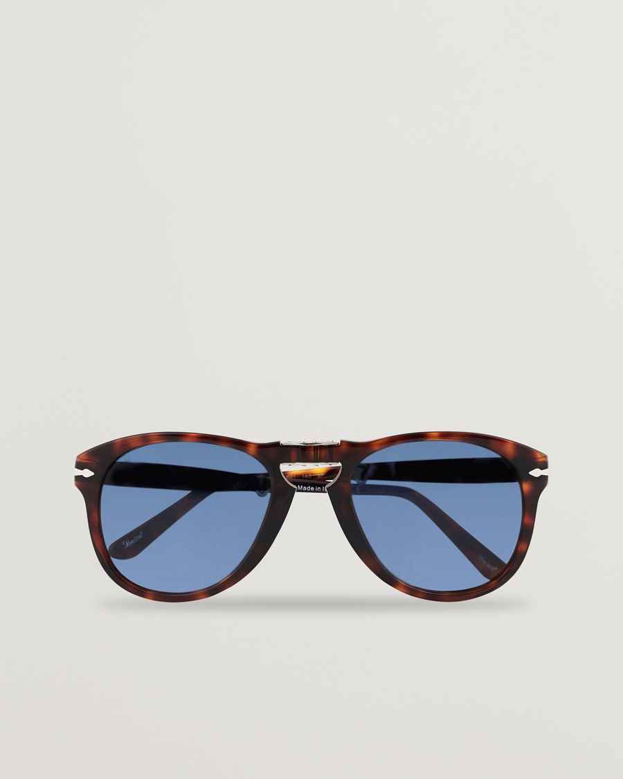 Men | Persol | Persol | 0PO0714 Folding Sunglasses Havana/Blue Gradient