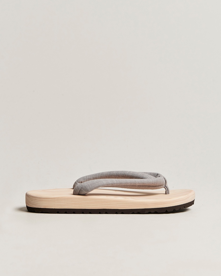 Heren | | Beams Japan | Wooden Geta Sandals Light Grey