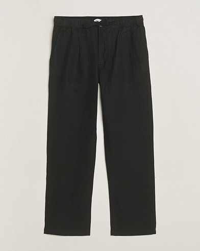  Loose Linen Pants Black