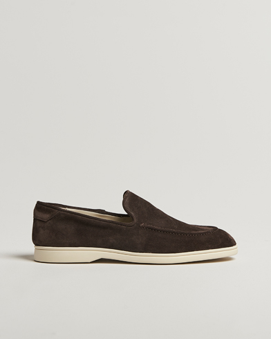  Debonair Suede Loafers Chocolate