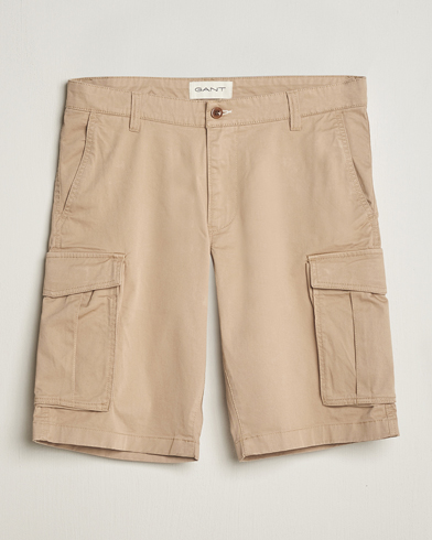  Relaxed Twill Cargo Shorts Dark Khaki