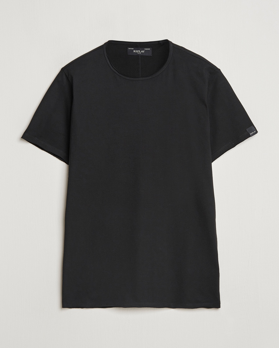 Heren | T-shirts met korte mouwen | Replay | Crew Neck T-Shirt Black