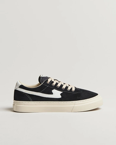  Dellow S-Strike Cupsole Suede Sneaker Black/White