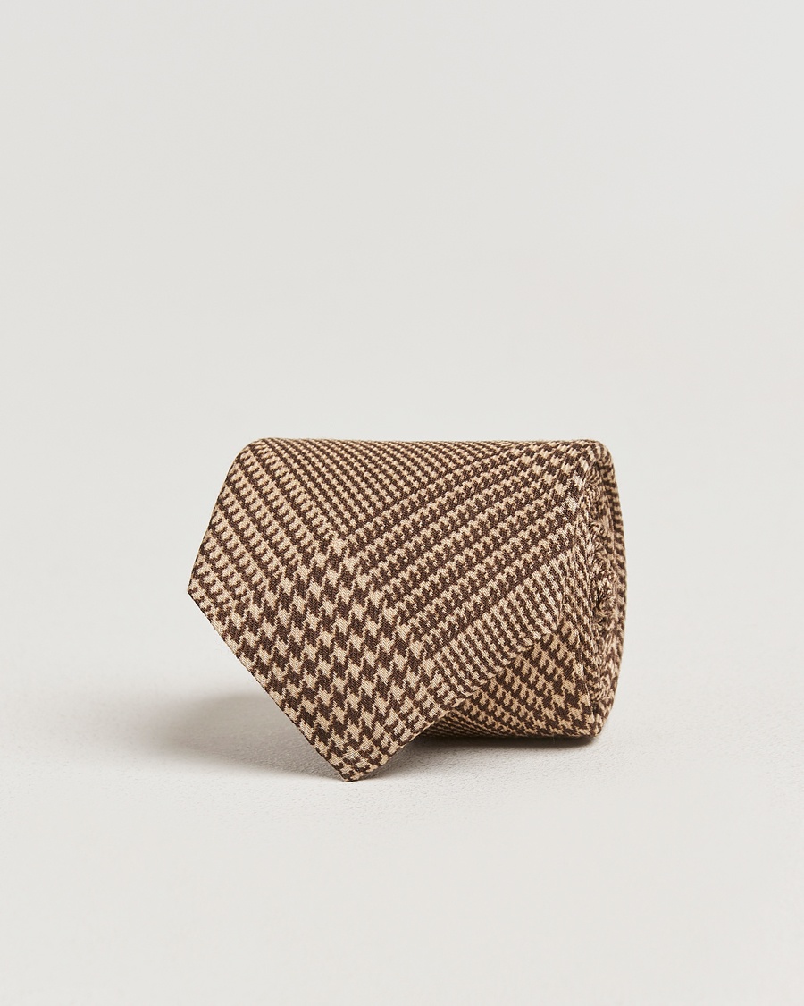 Heren | Stropdassen | Ralph Lauren Purple Label | Glenplaid Silk Tie Cream