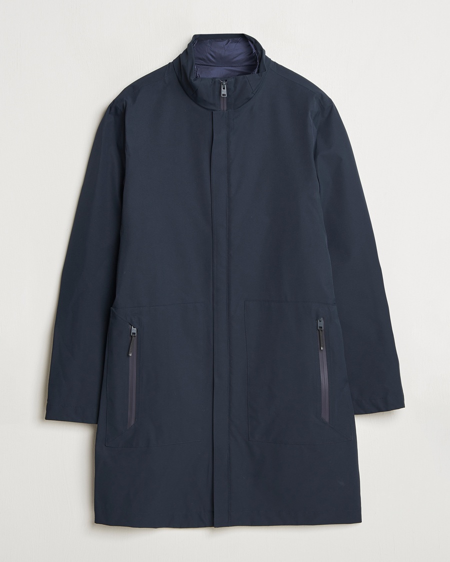 Heren | Kleding | Woolrich | Two Layer 2 in 1 Carcoat Melton Blue
