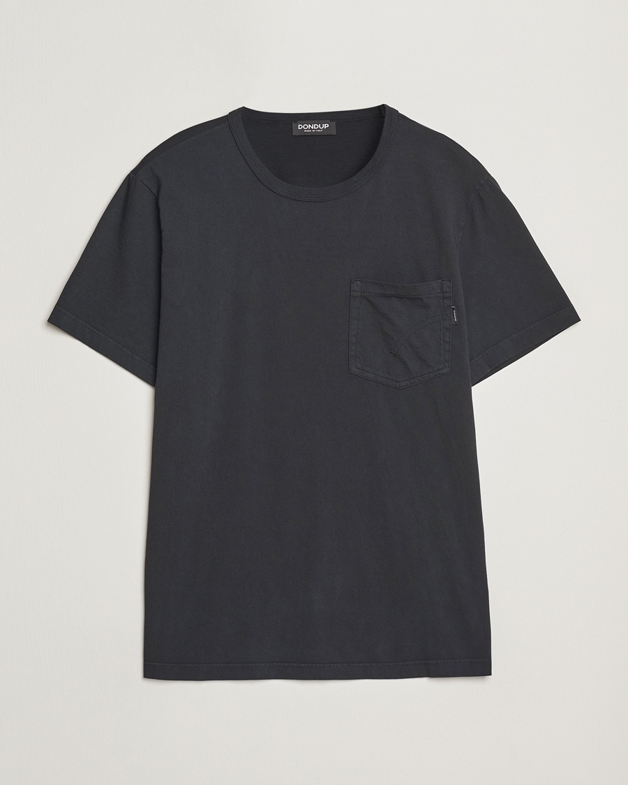 Heren | T-shirts met korte mouwen | Dondup | Pocket Crew Neck T-Shirt Black