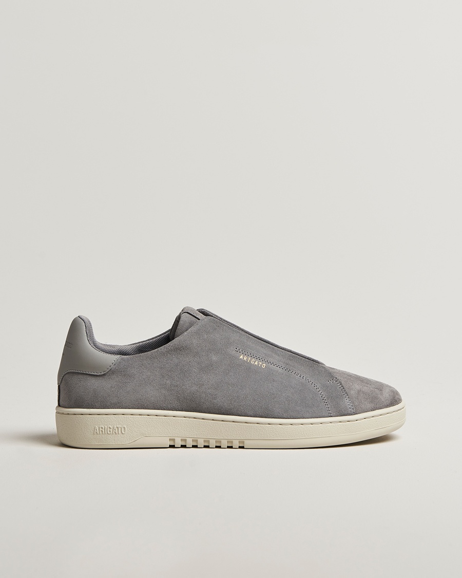 Heren | Schoenen | Axel Arigato | Dice Laceless Sneaker Dark Grey Suede