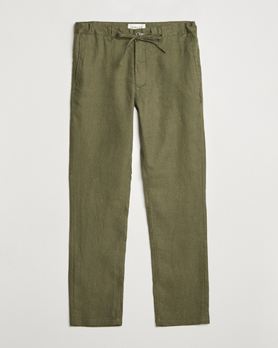  Relaxed Linen Drawstring Pants Juniper Green