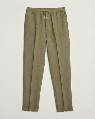  Linen Drawstring Pants Military