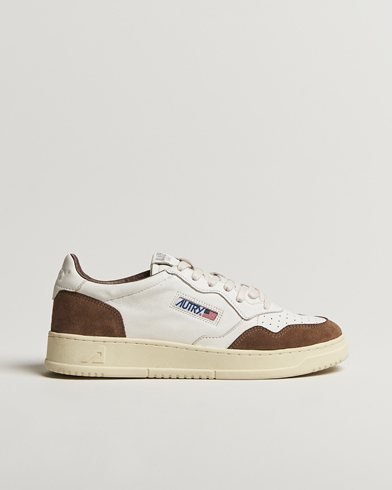  Medalist Low Super Soft Goat Leather Sneaker White/Brown