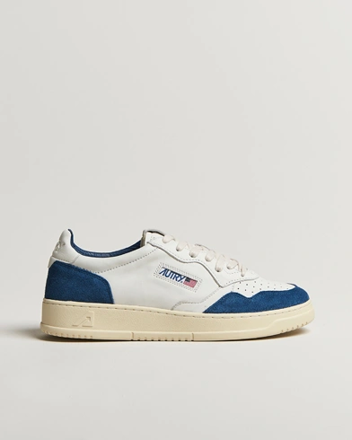  Medalist Low Super Soft Goat Leather Sneaker White/Navy