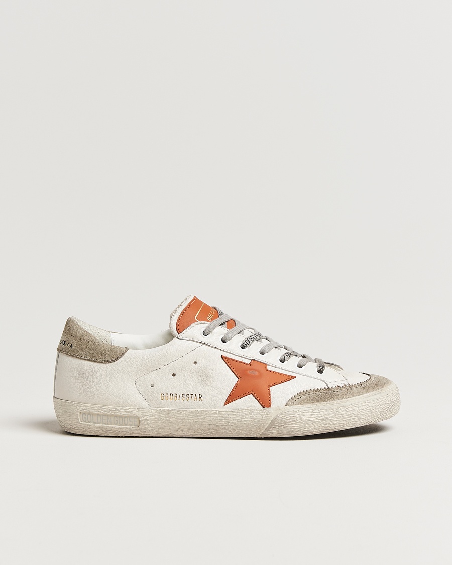 Heren | Lage sneakers | Golden Goose | Super-Star Sneakers White/Orange