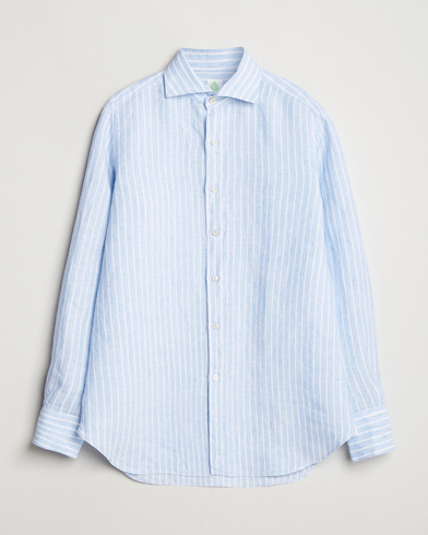  Gaeta Linen Shirt Blue Stripe