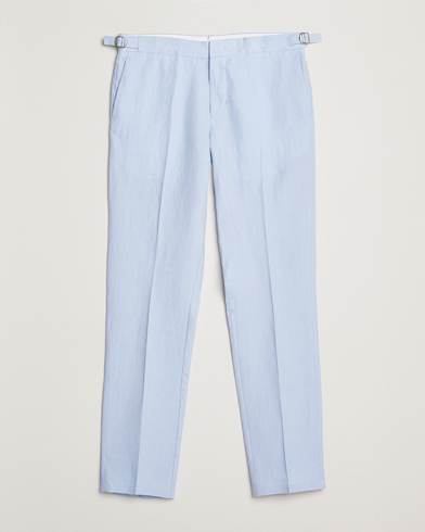  Griffon Linen Trousers Springwater Blue