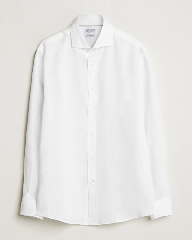  Easy Fit Linen Shirt White