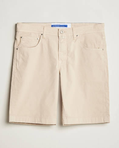  Nicolas Cotton Gabardine Shorts Beige