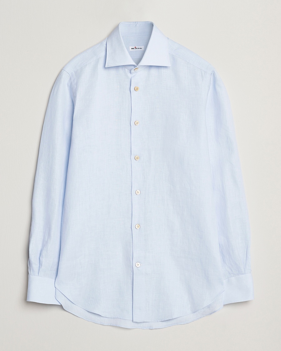  Linen Sport Shirt Light Blue