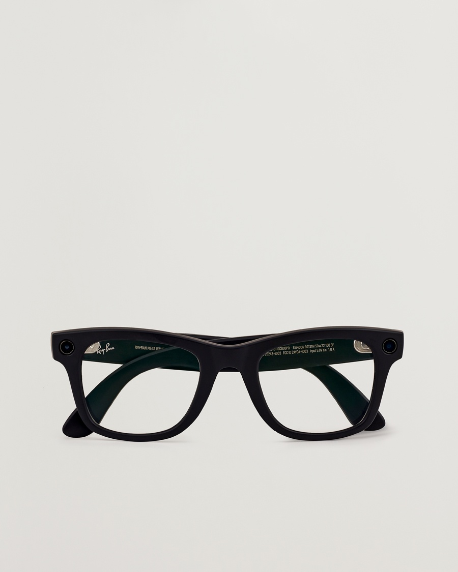Heren | | Ray-Ban | Wayfarer Meta 53 Sunglasses Matte Black