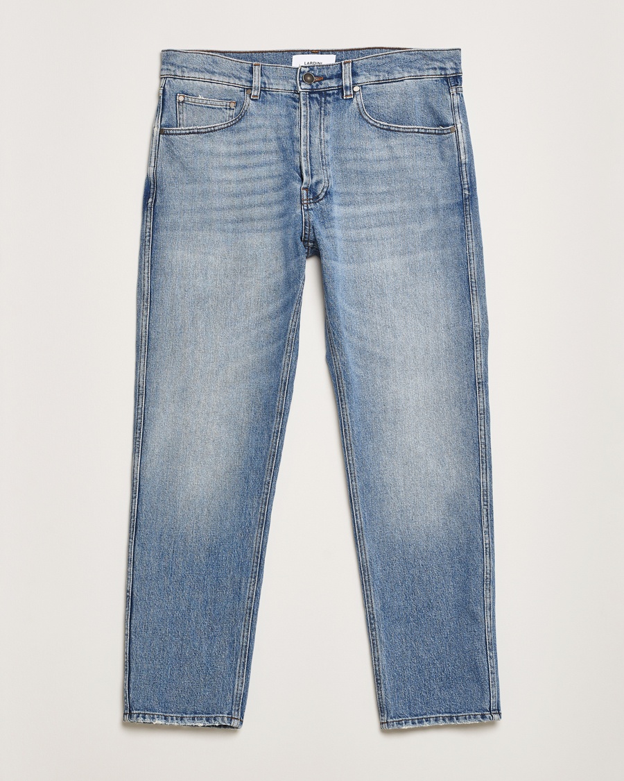 Heren | Blauwe jeans | Lardini | Tapered Washed Jeans Blue