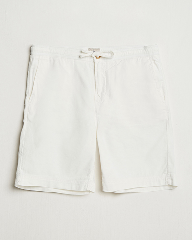 Heren | Business & Beyond - Casual | Morris | Fenix Linen/Cotton Shorts Off White