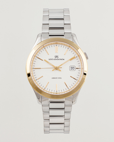  Jubilee Steel Quartz 40mm Gold Bezel White/Steel