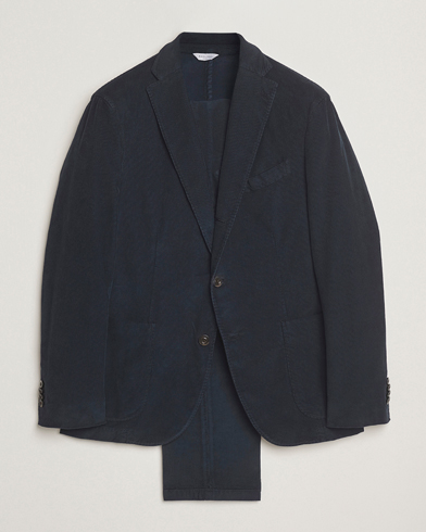 Boglioli K Jacket Baby Corduroy Suit Navy – Blauw