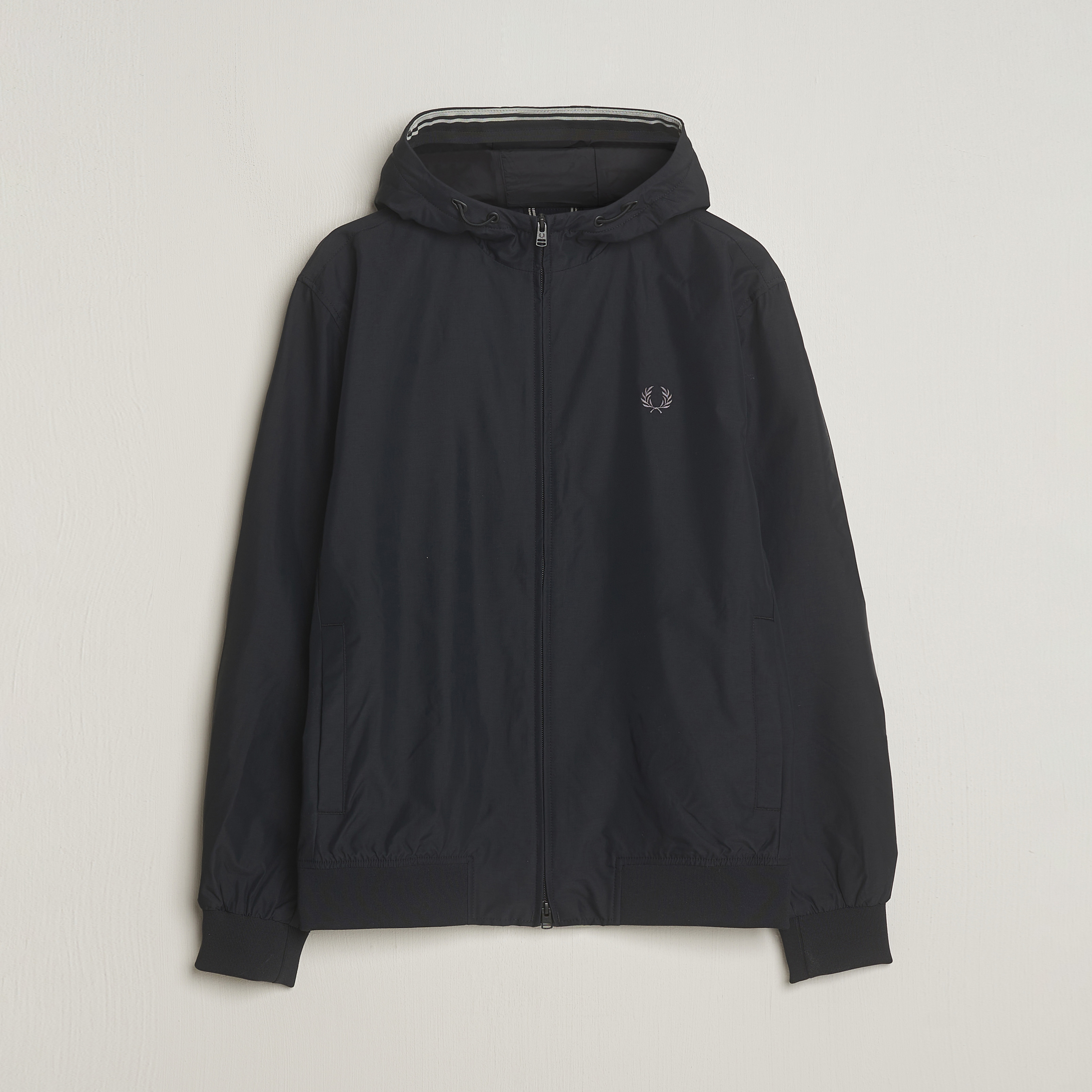 Fred Perry Brentham Hooded Jacket Black Man CareOfCarl