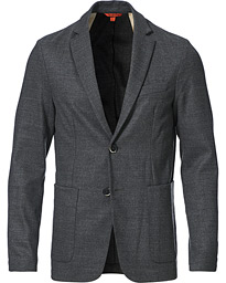  Borgo Unconstructed Flannel Blazer Grey Melange