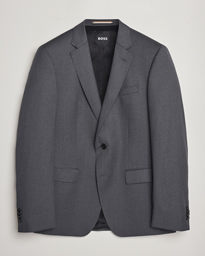 Huge Slim Fit Wool Blazer Dark Grey