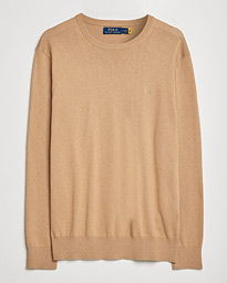  Cotton/Cashmere Crew Neck Pullover Burlap Tan