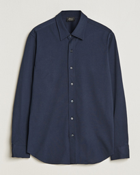  Soft Cotton Jersey Shirt Navy