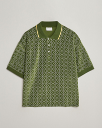  Short Sleeve Monogram Polo Green