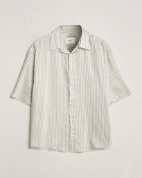  Boxy Fit Striped Short Sleeve Shirt Chalk/Sage