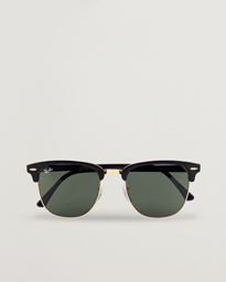  Clubmaster Sunglasses Ebony/Crystal Green